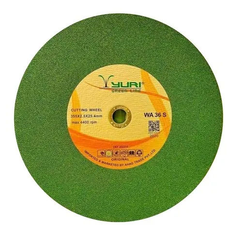 Yuri Green Line Cutting Wheel Diameter: 355X2.5X25.4 Millimeter (Mm)