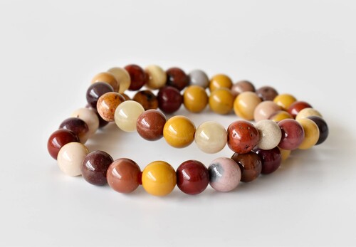 Mookaite Bracelet Crystal Beaded Bracelet