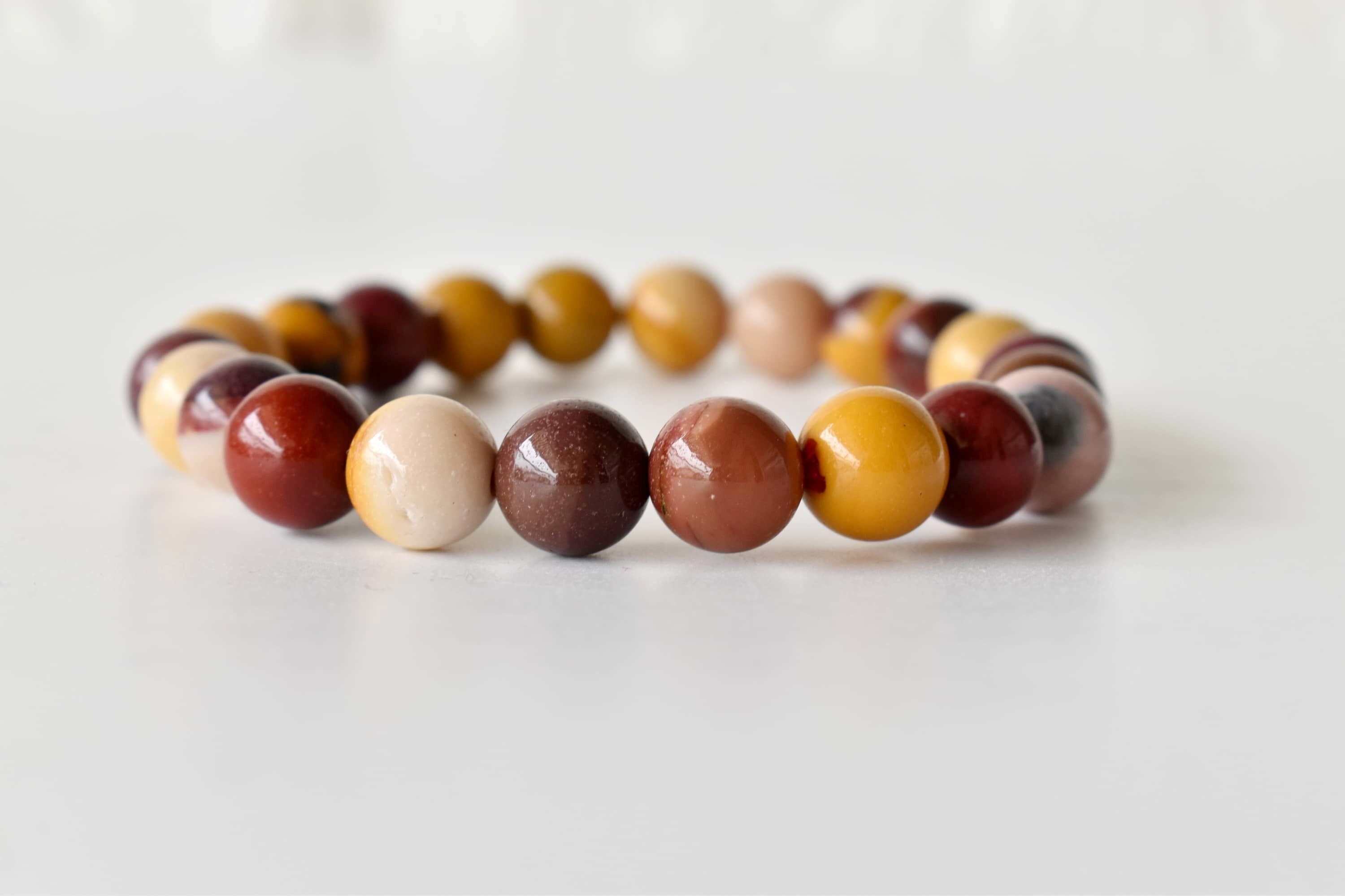 Mookaite Bracelet Crystal Beaded Bracelet