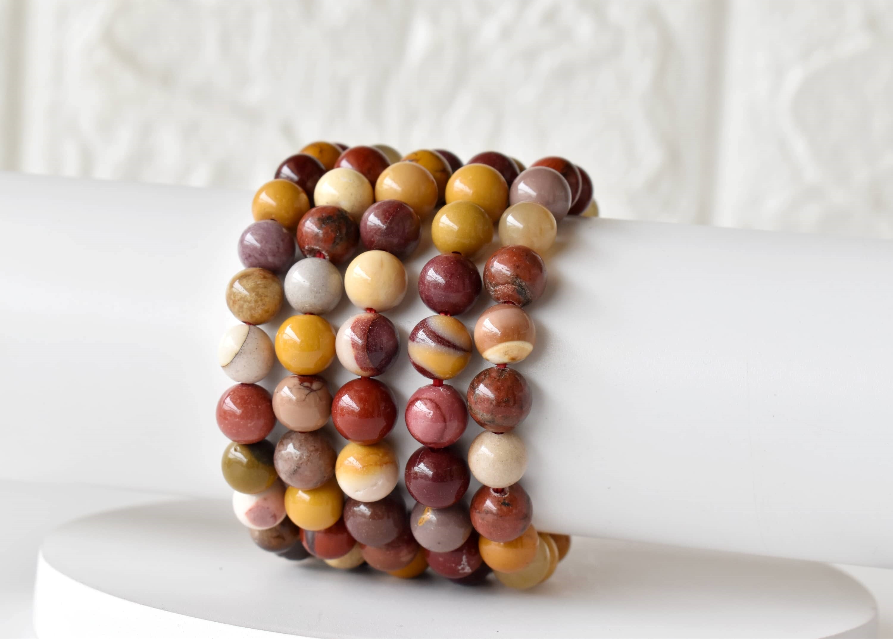 Mookaite Bracelet Crystal Beaded Bracelet