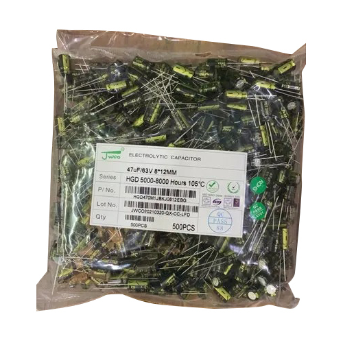 47uF63V JWCO Radial Through-Hole Aluminum Electrolytic Capacitor