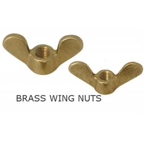 Golden Brass Butterfly Wing Nuts