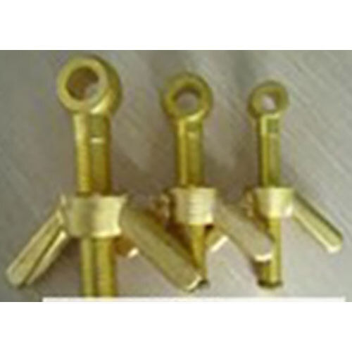 Golden Brass Eye Bolt With Wing Nut