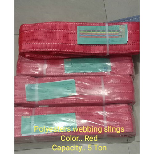Red Polyester Webbings Slings