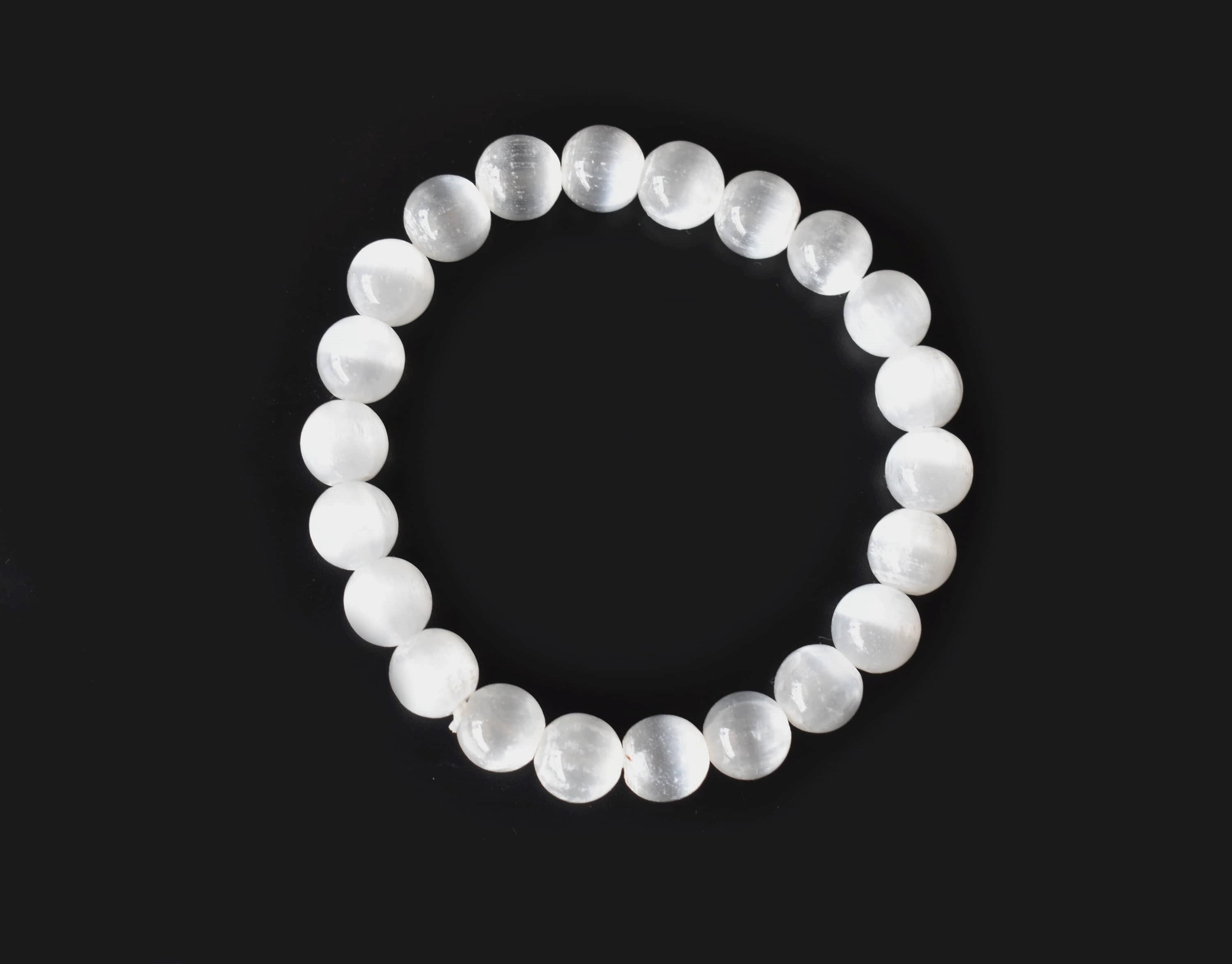 Selenite Bracelet Crystal Beaded Bracelet