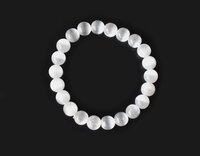 Selenite Bracelet Crystal Beaded Bracelet