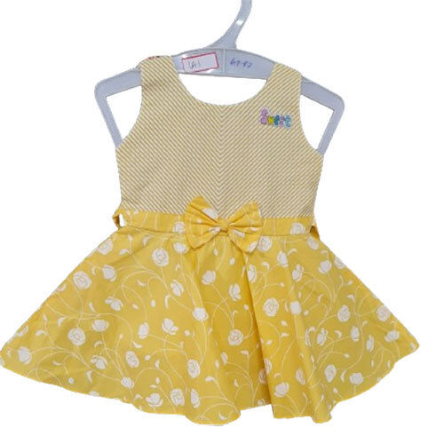 Different Available Yellow Cotton Frock