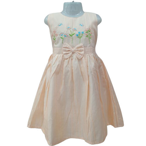 Peach Cotton Frock