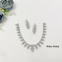 New Designer American Diamond Necklace Set