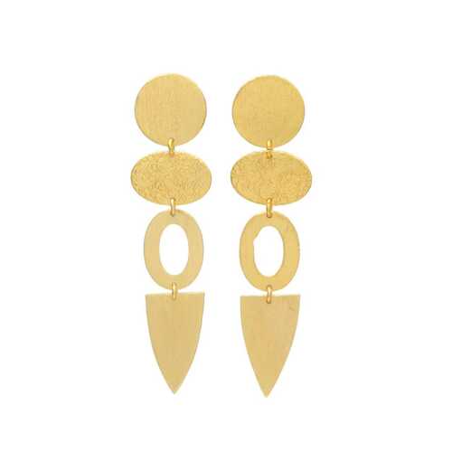 Modern Golden Dangle earring