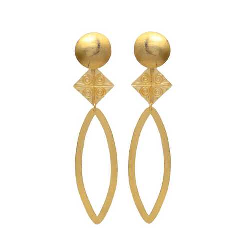 Casual Golden Dangle earring