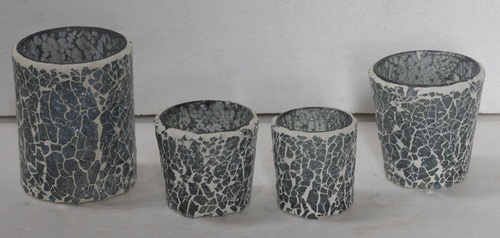 New Look Mosaic Glass Votive Set