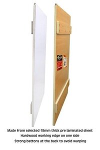 White Wooden Painting Drawing Board - 23x32 Inches, Yellow Color, 10 Kilograms Weight, Ideal For Educational Drawings