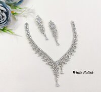 Shimmering American Diamond Necklace