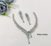 Shimmering American Diamond Necklace