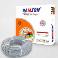 Grey 0.75 Sq Mm Panel Wire Single Core Copper Cable