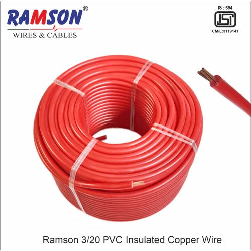 3 20 PVC Insulated VIR Copper Wire Cable