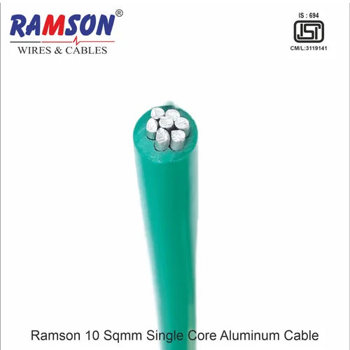 10 Sqmm Single Core Stranded Aluminium Pvc Earthing Cable Conductor Material: Aluminum