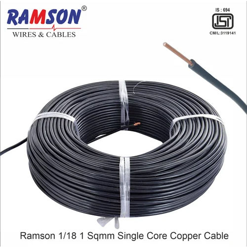 1 18 1 Sq mm Single Core Solid Copper Cable