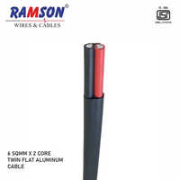 6mm Twin Flat Aluminum Cable - Copper Core, 1000 Meter Length, Pvc Insulation, Available In Any Color | Warranty Included, Durable And Reliable