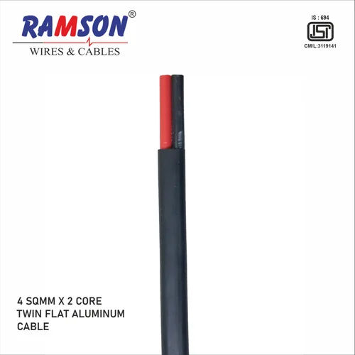 4 Sqmm 2 Core Twin Flat Aluminum BTC Service Cable