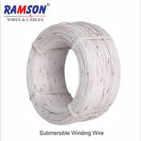 Poly Wrapped Submersible Winding Wire - Pvc Material, Various Sizes, White Color | Warranty Included, Ideal For Commercial Usage
