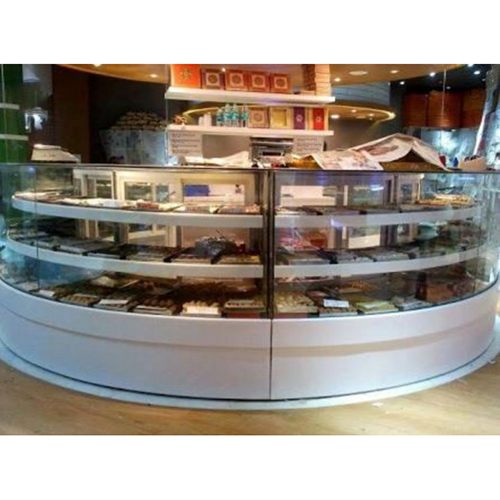 Rounded Design Sweet And Cake Display Counter Height: 50 Inch (In)
