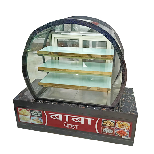 6 Feet Rounded Cake And Sweet Display Counter Height: 60 Inch (In)