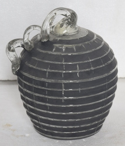 6 Inch Black Mosaic Glass Votive