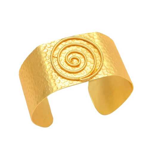 Geometric pattern Golden bracelet