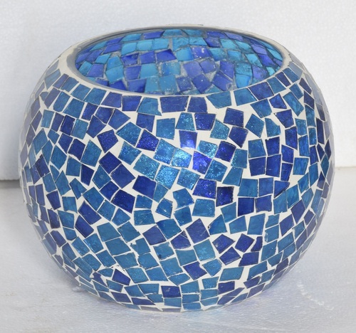 8 Inch Mosaic Glass Votive