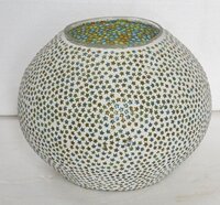 8 Inch Pot Mosaic Votive Glass - Application: Home Decor
