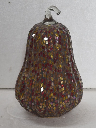 10 Inch Papaya Mosaic Votive