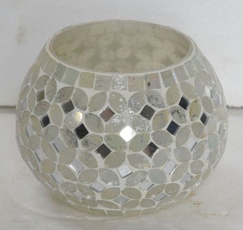 6 Inch Decorative Mosaic Votive