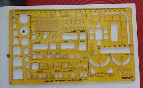 Natraj White Engineering Drawing Templates - Color: Yellow