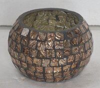 5 Inch Decorative Bowl Mosaic Votive