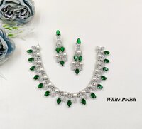 Trendy Crystal American Diamond Necklace