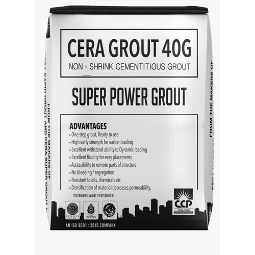 Cera Grout 40 G High Strength Cementitous Grout Application: Construction