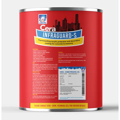 CERA INFRAGUARD S- ACRYLIC SOLVENT BASED ANTI-CARBONATION COATING FOR CONCRETE & MASONRY-1kg