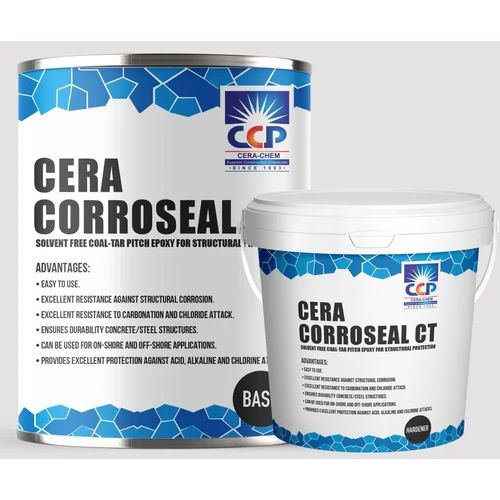 Cera Corroseal Ct-2K, Solvent Free Coal-Tar Pitch Epoxy Coating For Concrete Application: Industrial