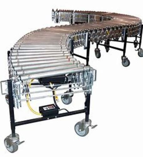 Flexible Conveyor - Industrial Grade Alloy, Silver Color | 1 Year Warranty, Hardness Capable for Versatile Material Handling