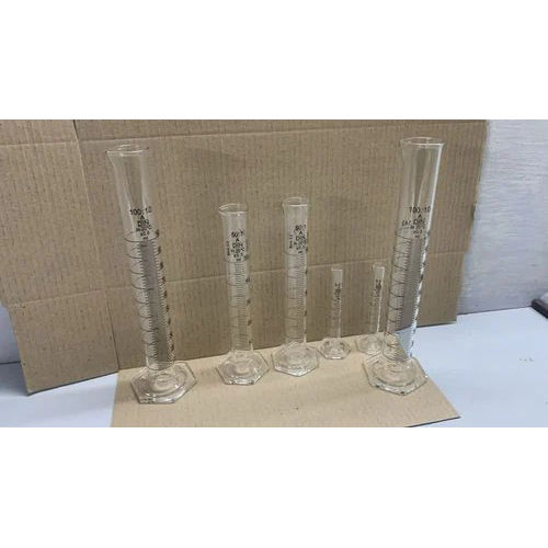 Transparent Laboratory Measuring Cylinder