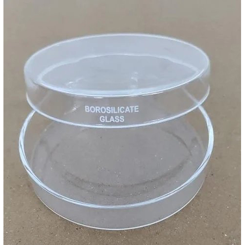 Glass Petri Dish for Chemical Laboratory Usage