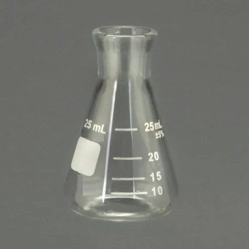 25 Ml Glass Conical Flask Application: To Hold And Measure Chemical Liquid Samples.