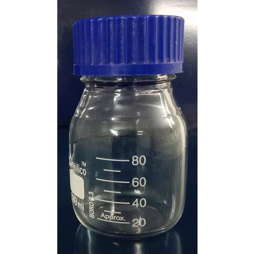 Transparent 100Ml Borosilicate Glass Reagent Bottles