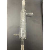 Laboratory Glass Condenser - Borosilicate Glass, Different Size Available, Transparent | Ideal For Chemical Laboratory Applications