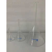 Long Stem Funnel - Borosilicate Glass, Various Sizes Available - Transparent Design For Chemical Laboratory Use