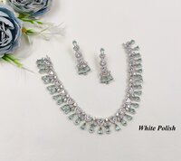 Shiny Crystal American Diamond Neckalce