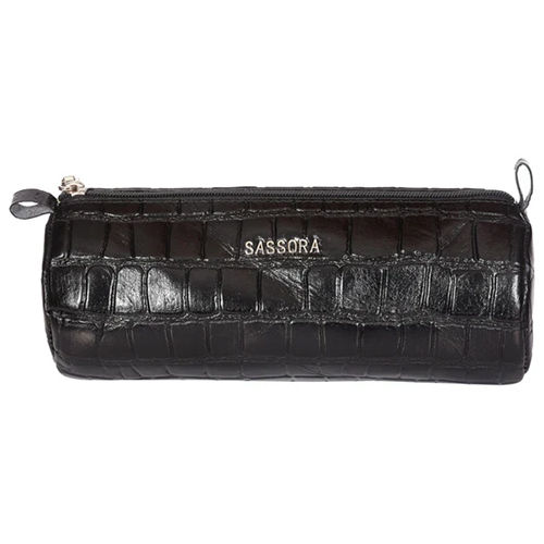 Genuine Leather Animal Texture Pen And Pencil Case - Color: Different Available