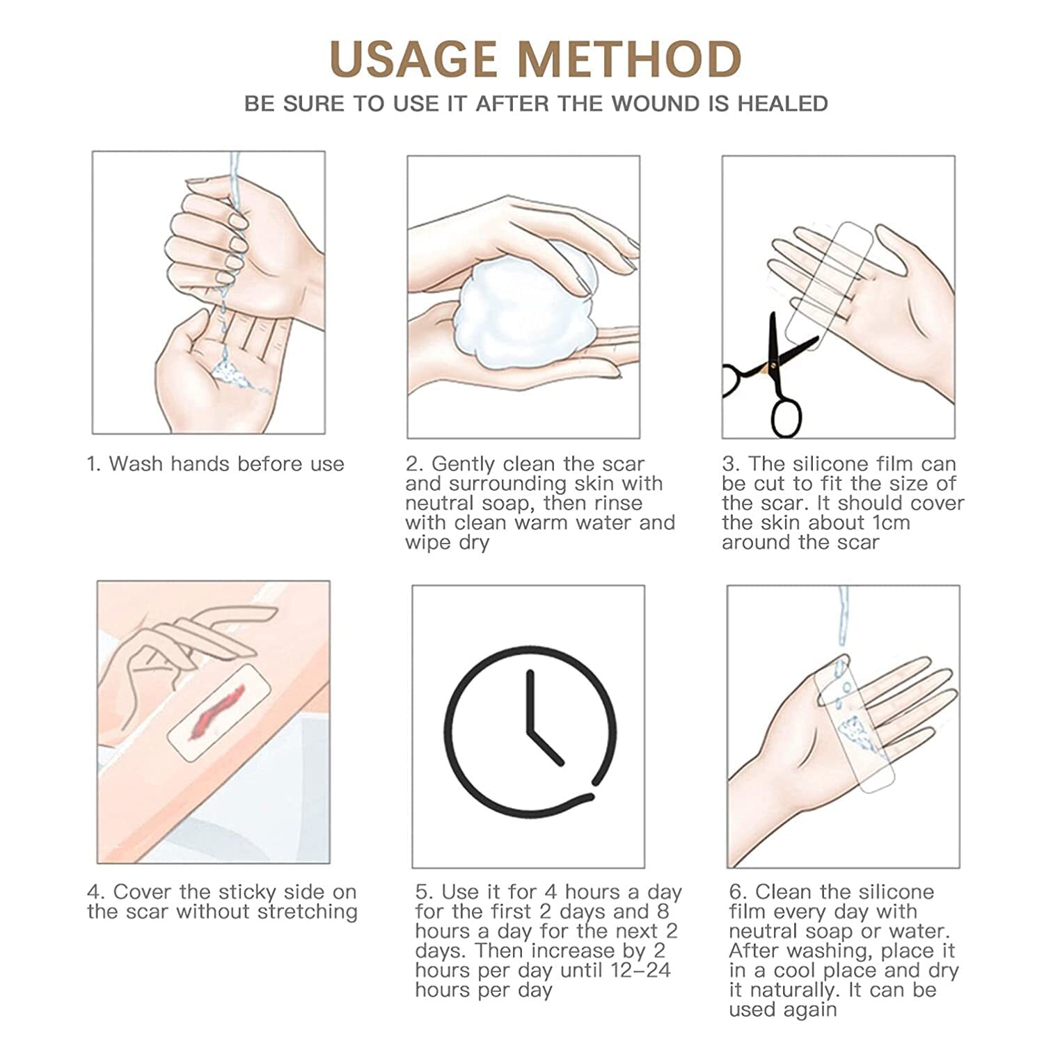 SILICONE GEL STRIPS PATCH